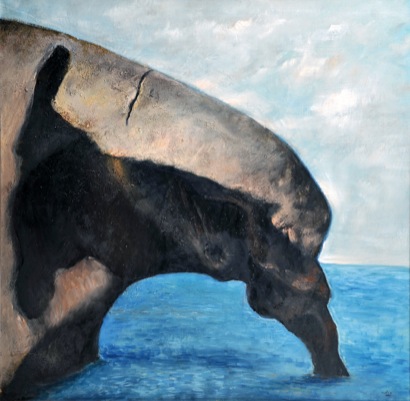 Mario Russo “roccia sarda” 1972/81 105 x 105 